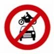 no enty for car and motor cycle